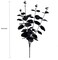 Artificial Black Eucalyptus Stems for Home Halloween Farmhouse Decor Faux Eucalyptus Leaves Branches Gothic Bathroom